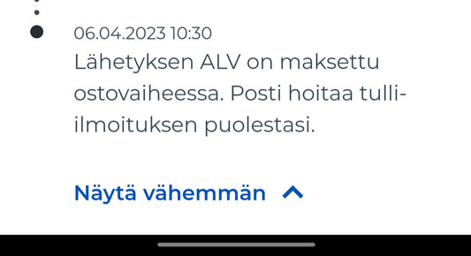 IOSS-käytössä, lähetykset perille tullaamatta!